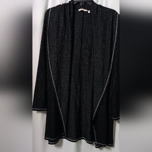 Soft Surrounding  Charcoal Heather Meadow Topper Cardigan with pockets Size  M
